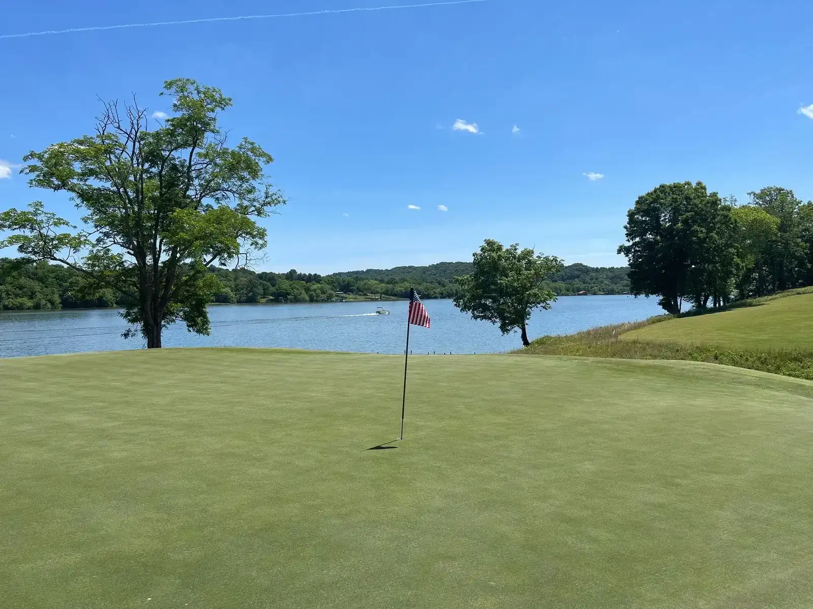 Sunrise over the Great Smoky Mountains with Tellico Lake in the foreground