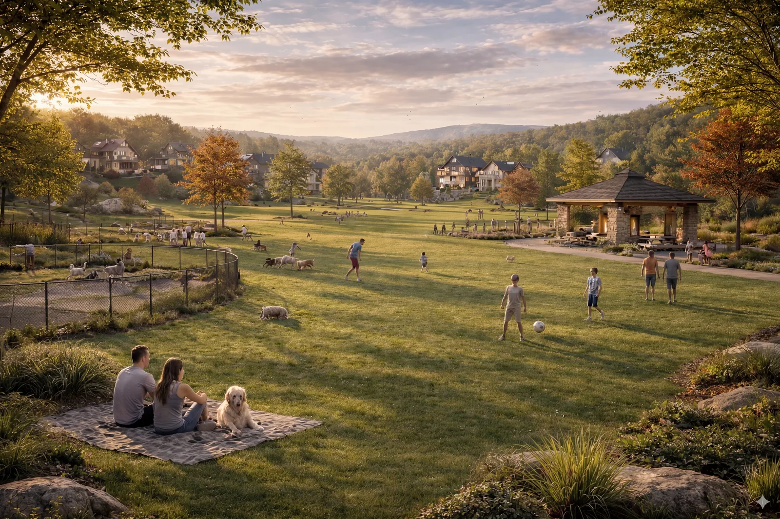 5 acre community park rendering