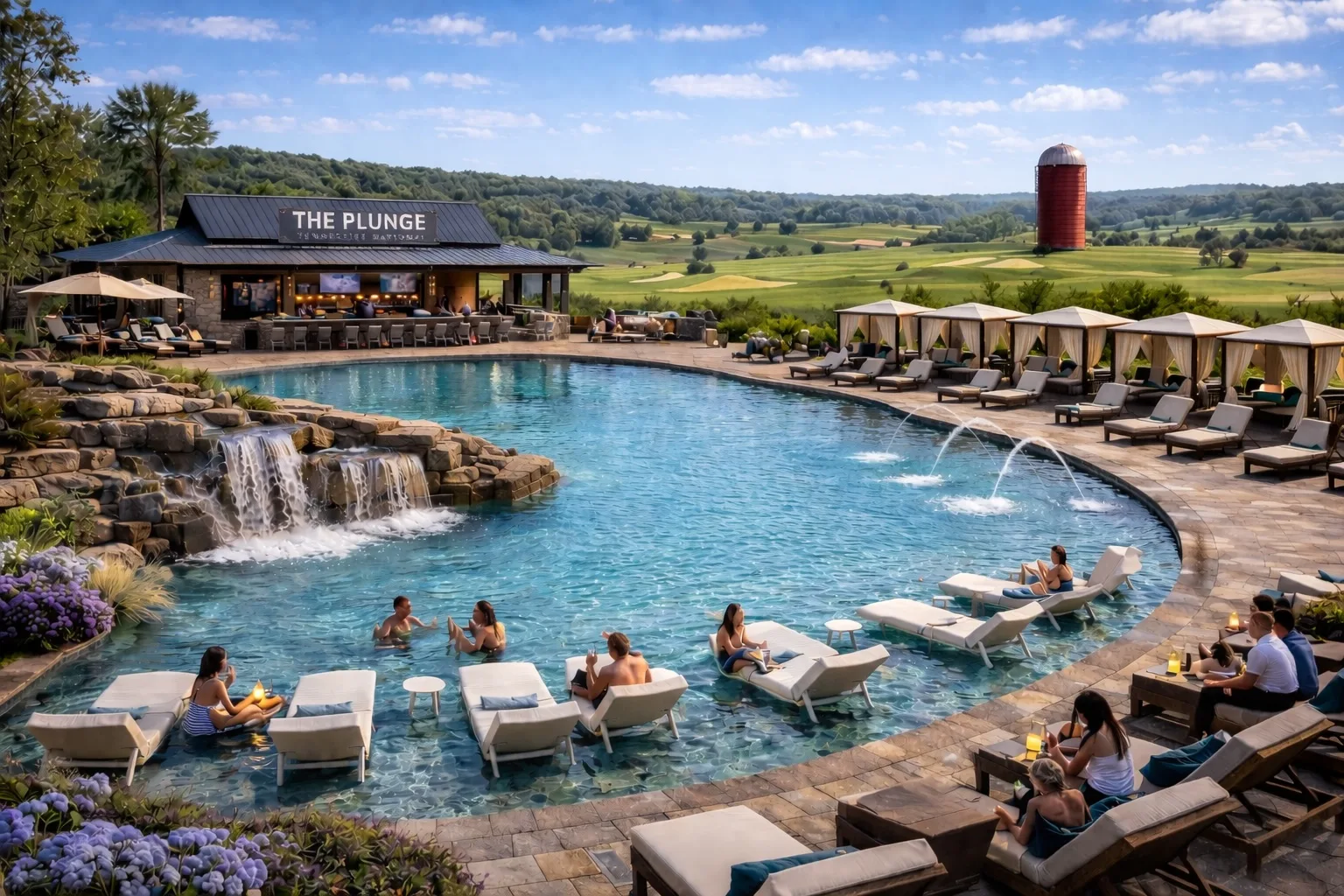 Resort-style community pool