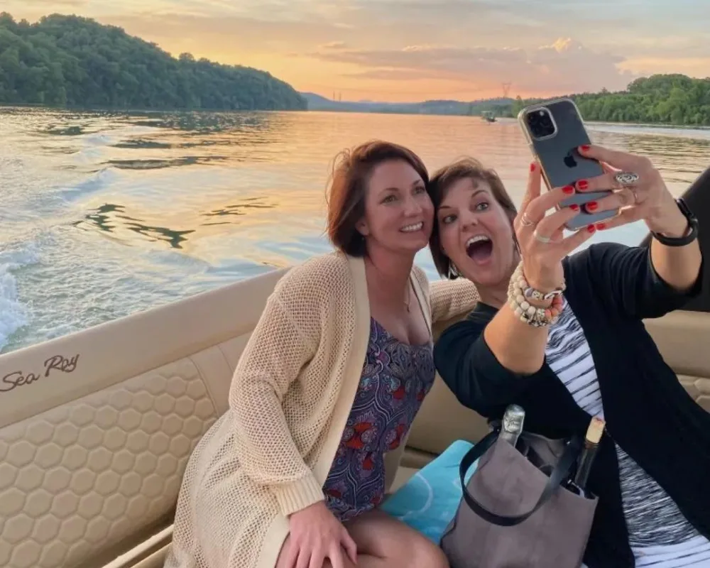 Friends on the lake at Tennessee National